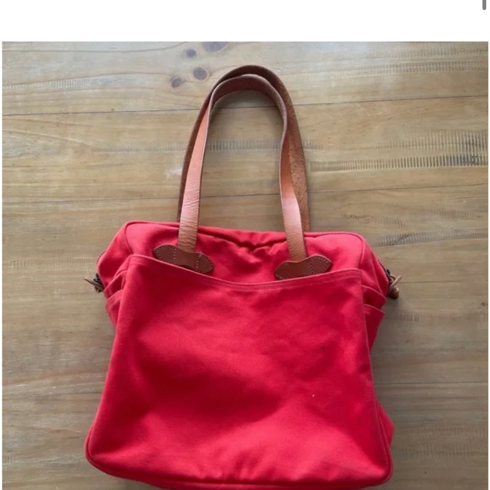 Filson zippered twill tote